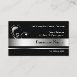 Plantillas negras y de plata de la tarjeta de