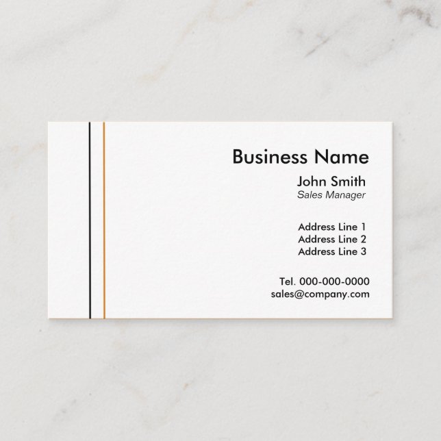 Plantillas simples de tarjetas de visita (Anverso)