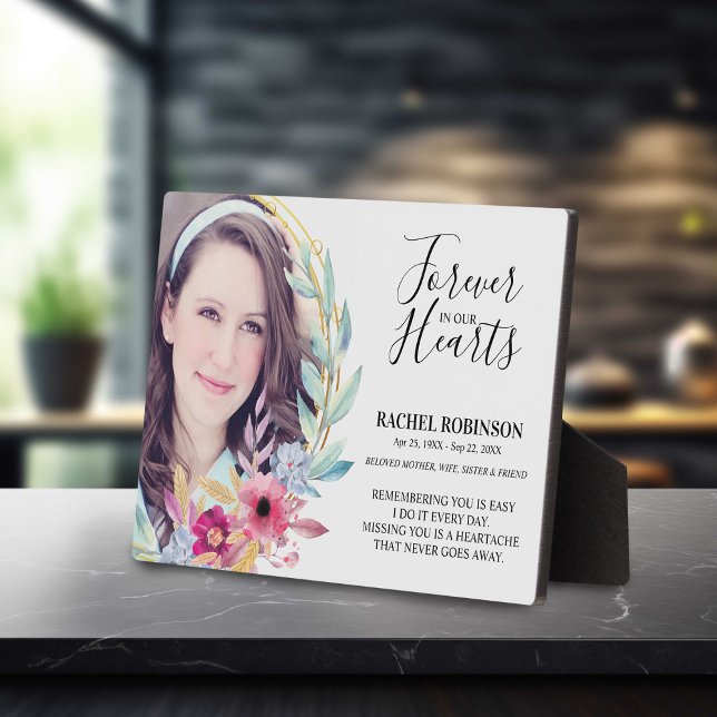 Plaque de fotos conmemorativas | Marco de flor Wat (Subido por el creador)