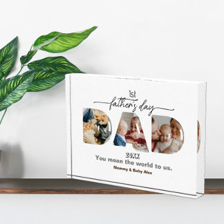 Plaque de fotos del primer Día del Padre 3