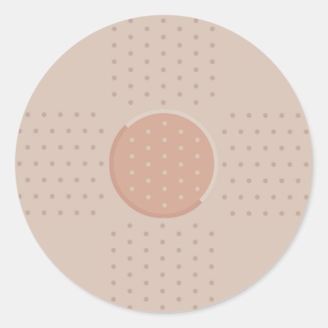 Plaster de ayuda de banda médica - Pegatina redond (Anverso)