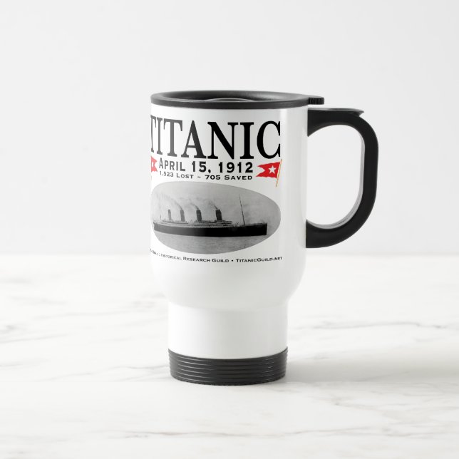 Plástico titánico de la taza del viaje de la nave (Derecha)