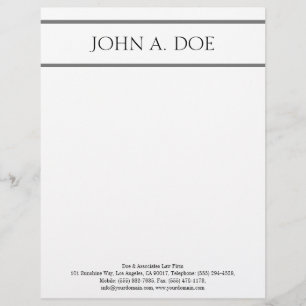 Plata blanca del papel con membrete - tarjeta de