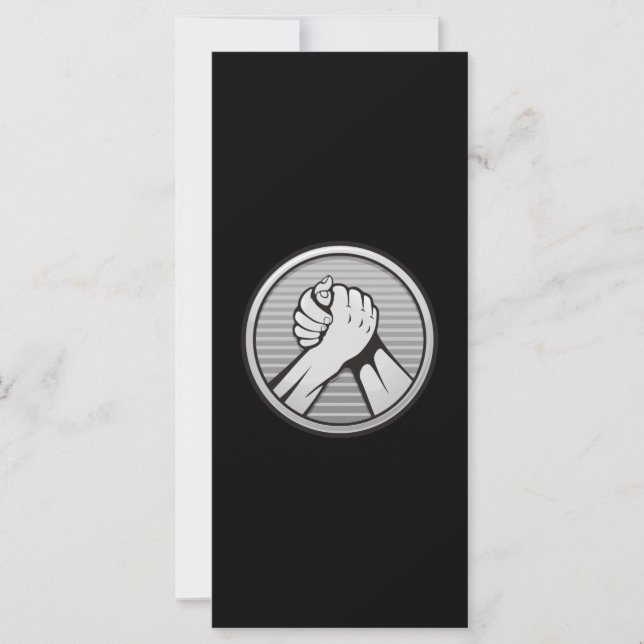 Plata de lucha de brazos (Anverso)