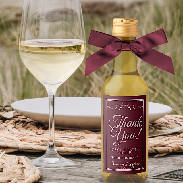 Plata en el Boda de Borgoña Gracias Mini (Subido por el creador)