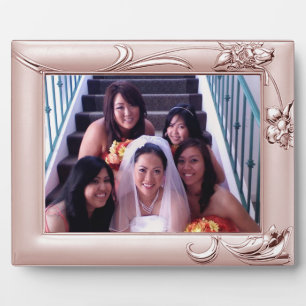 Plata Lilac Bridesmaid Añadir placa fotográfica