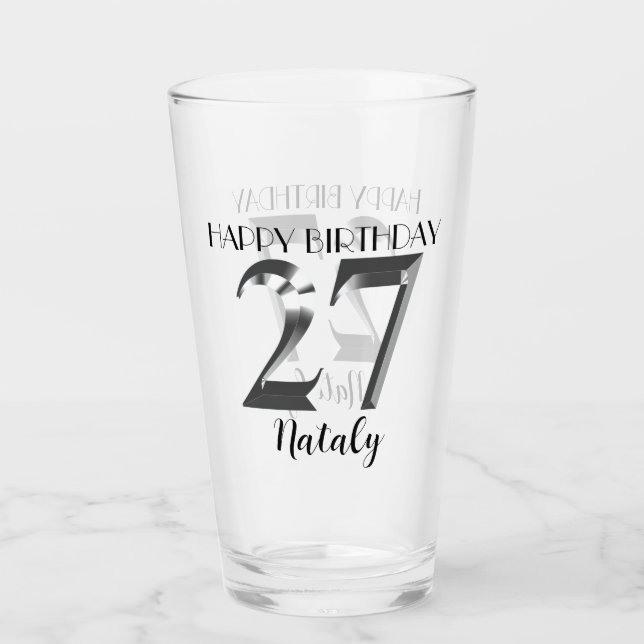 plata metálica 27 cumpleaños (Anverso)