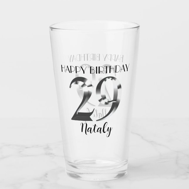 plata metálica 29 cumpleaños (Anverso)