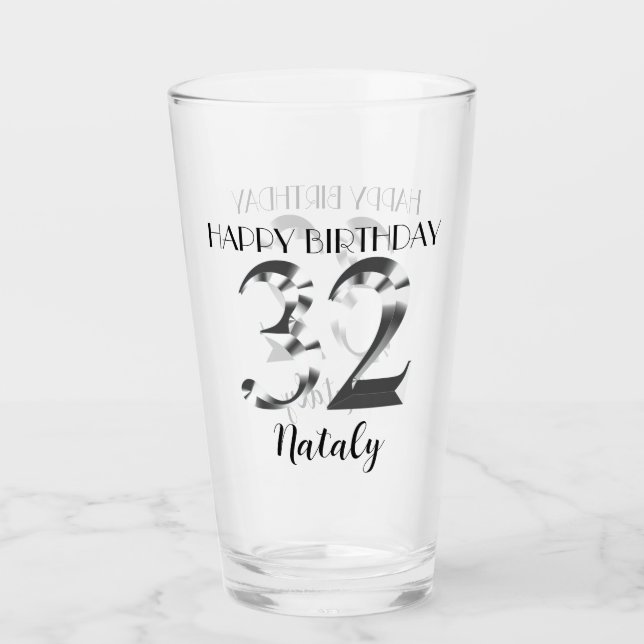 plata metálica 32 cumpleaños (Anverso)