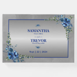 Plata metálica, sueños del libro de invitados azul