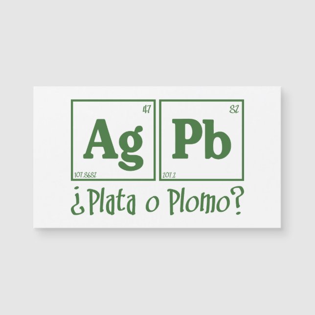 Plata o plomo (Anverso)