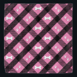 Plata rosa bonito - Mascota Bandana<br><div class="desc">Mascota Bandana. Con un elegante diseño de color rosa pastel. El color de fondo rosado puede cambiarse a cualquier color que desee. ⭐ 99% de mis diseños en mi tienda están hechos en capas. Esto facilita el redimensionar y mover los gráficos y el texto para que encajen perfectamente en cada...</div>