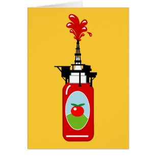Plataforma petrolera de la salsa de tomate