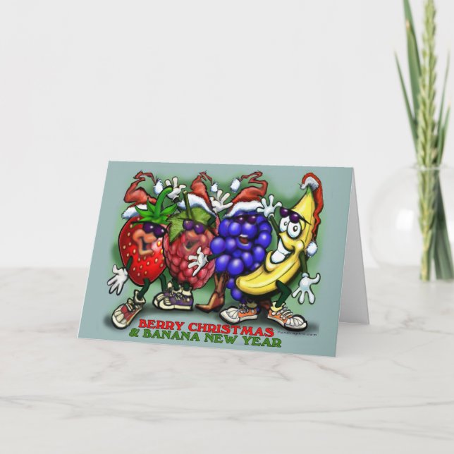 Plátano de Navidad de Berry Año Nuevo (Anverso)