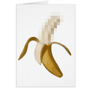 Plátano pelado censurado sucio