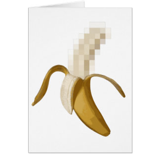Plátano pelado censurado sucio