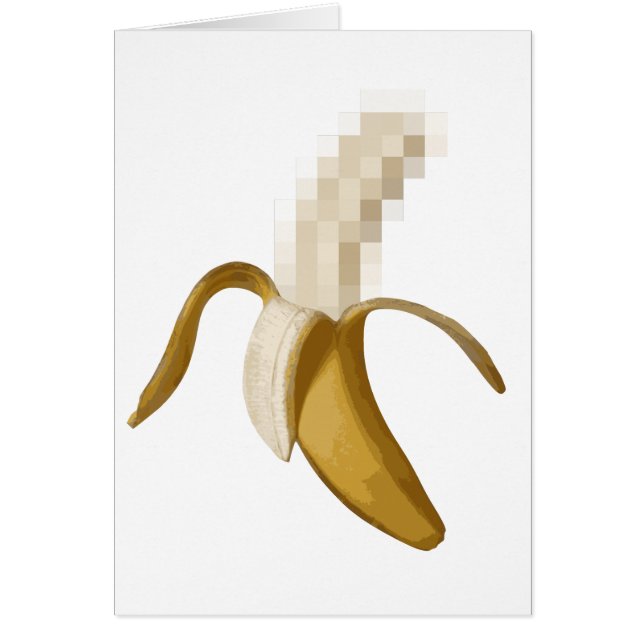 Plátano pelado censurado sucio (Frente)