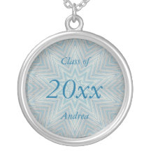 Collar de graduación de las Estrellas Gris Azules