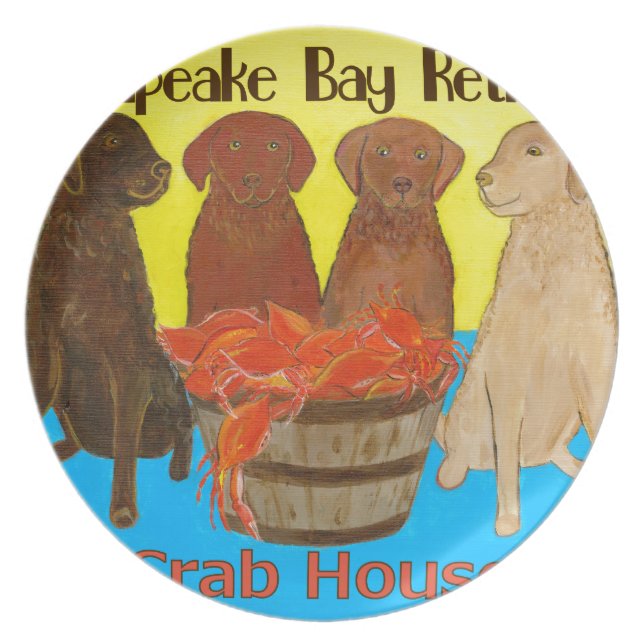 Plato Bahía de Chesapeake Retriver Crabhouse (Frente)