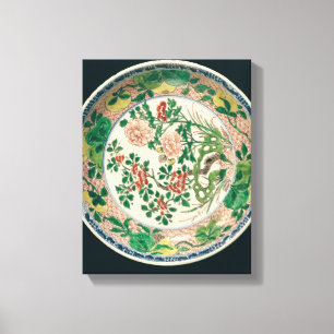 Plato con la decoración del verte del famille