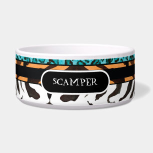 Plato de alimentación grande de la comida de perro