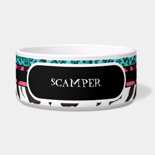 Plato de alimentación grande de la comida de perro