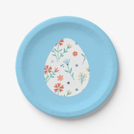 Plato de fiesta de Pascua delicado huevo con estam