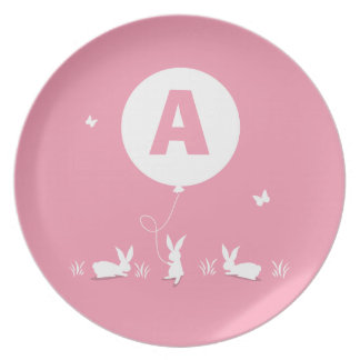 Plato De Lucy: Niños personalizados el | del ROSA del