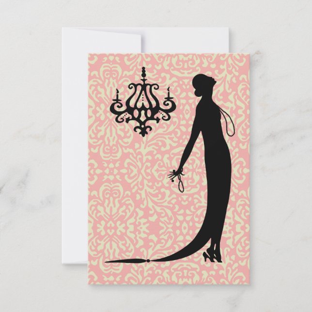 Plato de Moda Moi ~ Invitaciones 3.5x5 (Anverso)