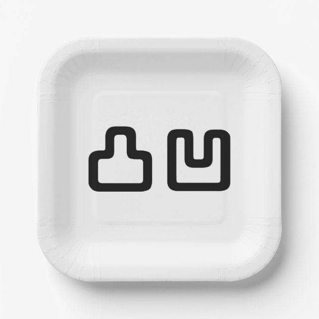 Plato De Papel 凸 凹 Dekoboko で こ ぼ こ (Anverso)