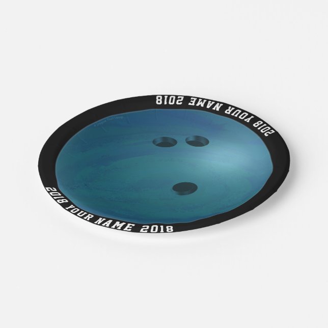 Plato De Papel 08 de 12 Placa Fiesta Personalizado de bolera (Angular)