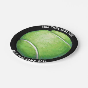 Plato De Papel 08 de las 12 planchas de tenis Personalizado Fiest