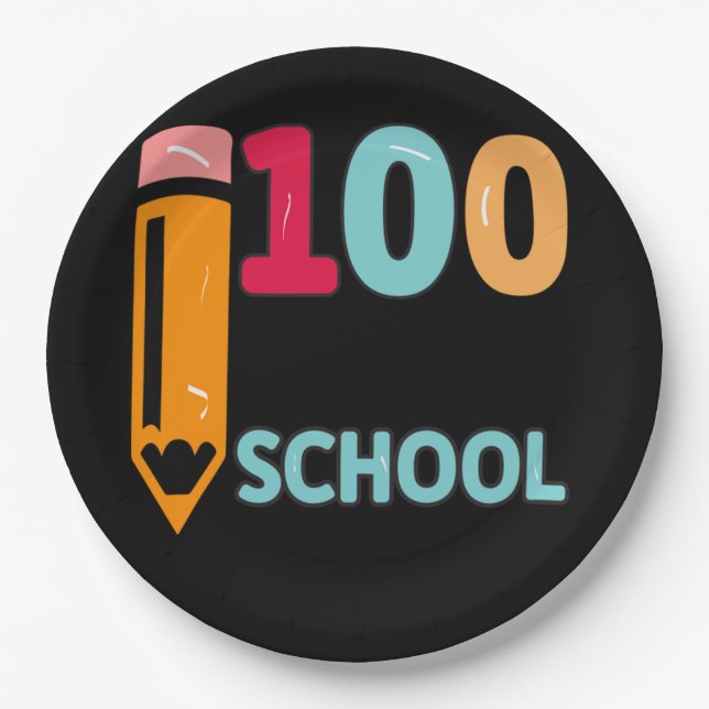 Plato De Papel 100 Días De Enseñanza 49 (Anverso)