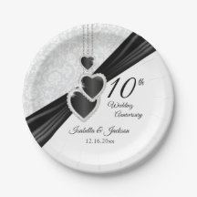 10.º Damasco blanco con acentos negros