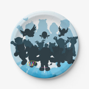 Plato De Papel 10 años de silueta de Webkinz