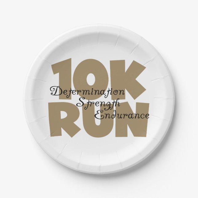 Plato De Papel 10K Run Tan Sports Running (Anverso)
