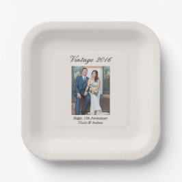 Plato De Papel 10th Anniversary Party Supplies Wedding Photo