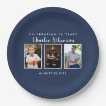 18.ª placa fotográfica de cumpleaños