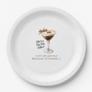 Plato De Papel 18.º Personalizado de cumpleaños Placa de papel Es