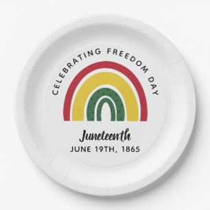 Plato De Papel 18 de junio de 1865 Arcoiris celebra el Día de la 