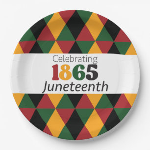 Plato De Papel 18 de junio de 1865 Libertad y celebración de la l