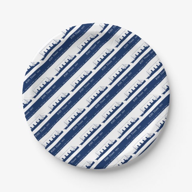 Plato De Papel 1912 3 titánicos (Anverso)