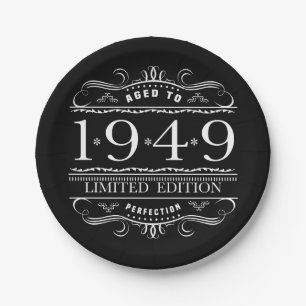 Plato De Papel 1949 edición limitada Cumpleaños