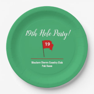 Plato De Papel 19.ª placa Fiesta del pub Hole