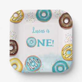 Plato De Papel 1.ª Placa de papel de cumpleaños