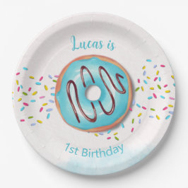 Plato De Papel 1.ª Placa de papel de cumpleaños