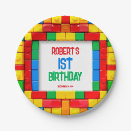 PLATO DE PAPEL 1.ᵉʳ CUMPLEAÑOS