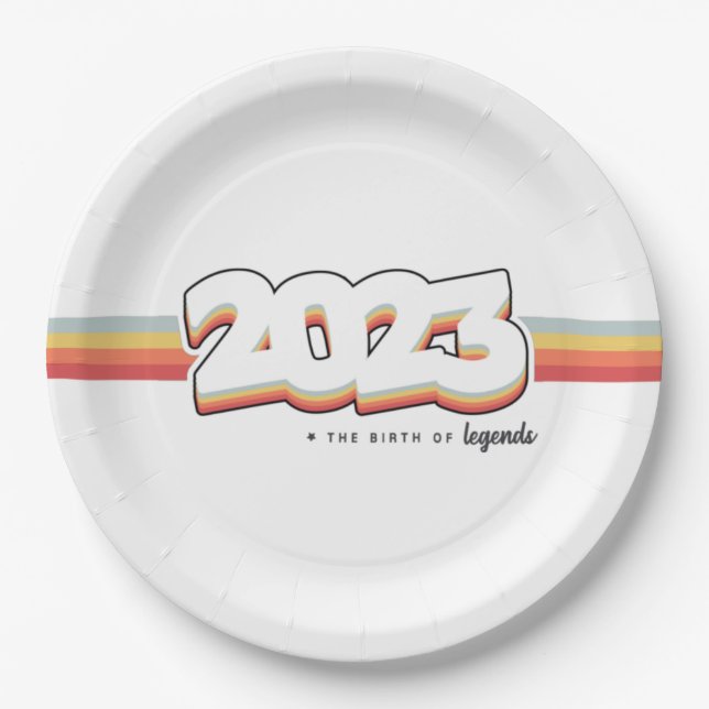 Plato De Papel 2023 El nacimiento de leyendas (Anverso)