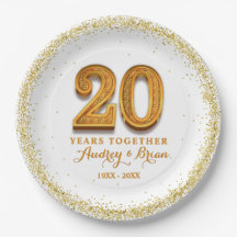 20.º aniversario personalizado