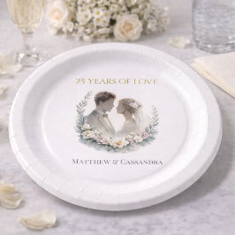 Plato De Papel 25th Wedding Anniversary Heirloom Celebration